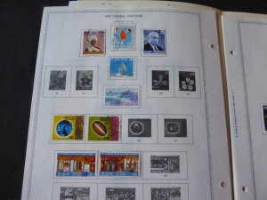 Sri Lanka 1973-1989 Stamp Collection on Album Pages