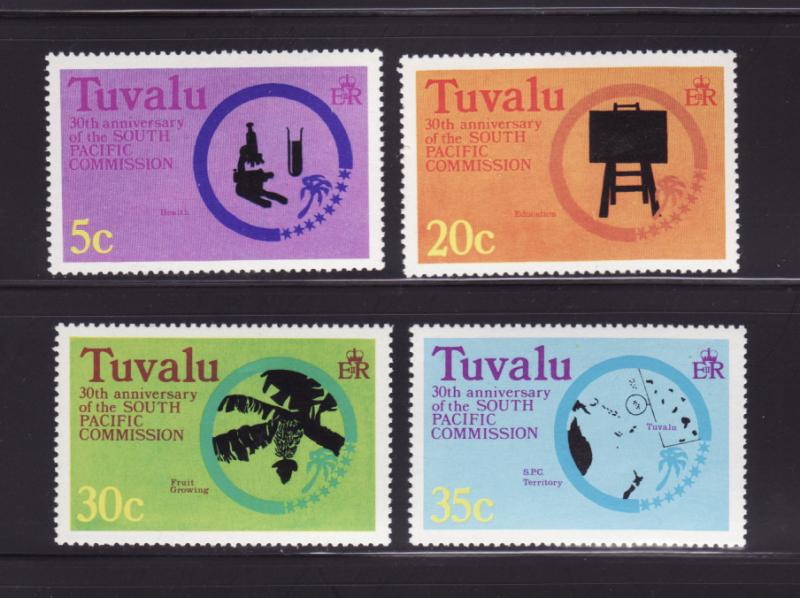 Tuvalu 46-49 Set MNH South Pacific Commission (A)