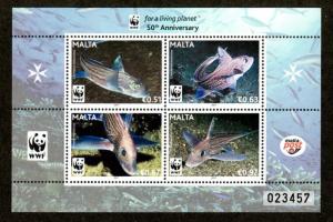 Malta 1429 Mint NH S/S WWF!