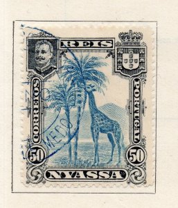 Nyassa 1901 Early Issue Fine Used 50r. NW-265425