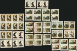 Haiti Audubon Birds Caribbean Animals Topical Stamps Postage Pair Collection MNH