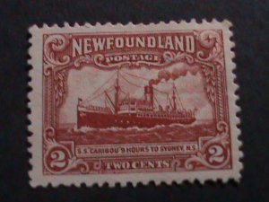 ​NEW FOUND LAND 1928-SC#146  86 YEARS OLD- STEAMSHIP CARBOU MINT STAMP VF