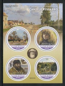 GUINEA-BISSAU 2023 120th MEMORIAL ANN OF CAMILLE PISSARRO PAINTINGS SHT MINT NH