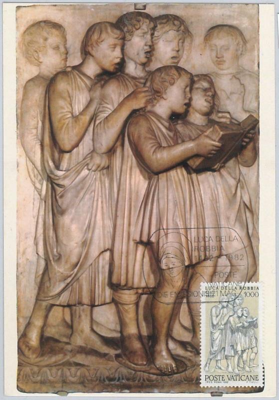 54255 -  VATICANO  -  POSTAL HISTORY: MAXIMUM CARD - 1982 ART Luca della ROBBIA