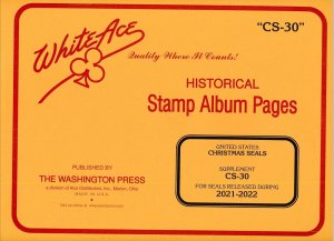 WHITE ACE 2021-2022 US CHRISTMAS SEALS Album Supplement CS-30