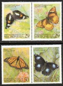 Micronesia Sc #182-183 Mint Hinged pairs