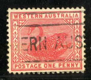 WESTERN AUSTRALIA 76 USED SCV $1.00 BIN $0.40 BIRDS