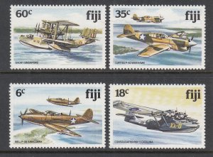 Fiji 454-457 Airplanes MNH VF