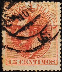 Spain. 1882 15c S.G.273 Fine Used