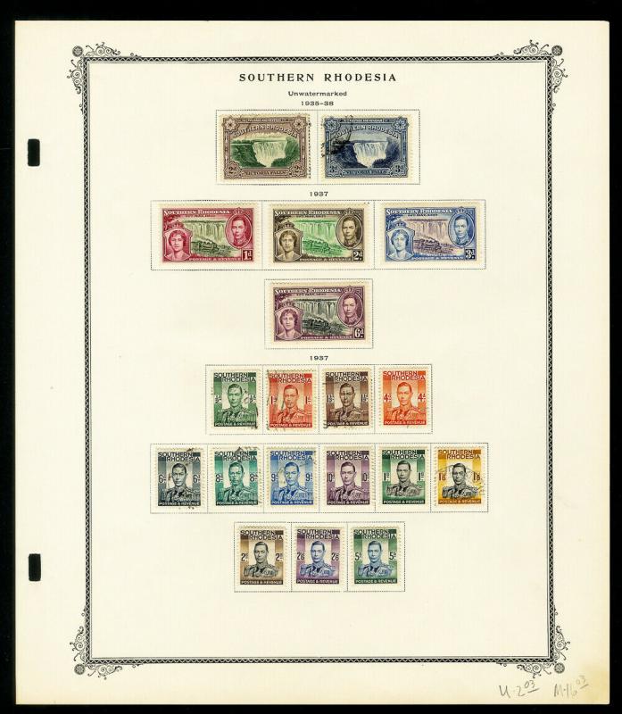 Southern Rhodesia 1924 to 1964 Stamp Collection