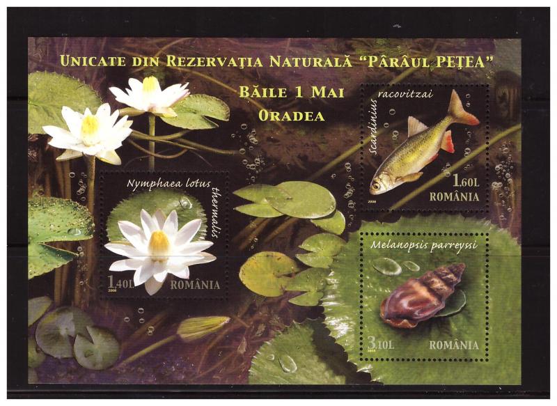 ROMANIA 2008 Nature Reserve MS MNH