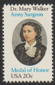 SC# 2013 - (20c) - Dr. Mary Walker, MNH single