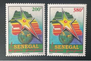 Senegal 2002 Mi. 1994 / 1995 Senegal that Wins Map Map Map-