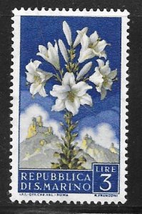 San Marino 396: 3l Lily, MH, F-VF