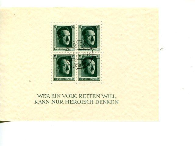 Germany #B102  used with scarce Lorch First Day of issue cancel