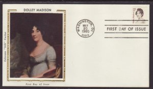 US 1822 Dolly Madison 1980 Colorano U/A FDC