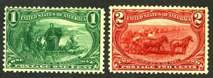 U.S. #285-285 MINT 285 OG NH, 286 OG HR THINS