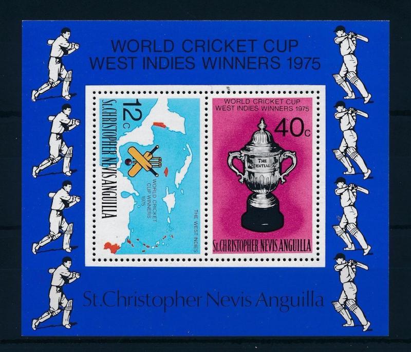 [58137] St. Christopher Nevis Anguilla 1976 Cricket MNH Sheet