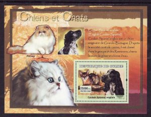 Guinea-unused NH sheet-Animals-Dogs & Cats-Cocker Spaniel-2007-