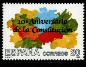 SPAIN SG2996 1988 10th ANNIV OF CONSTITUTION MNH