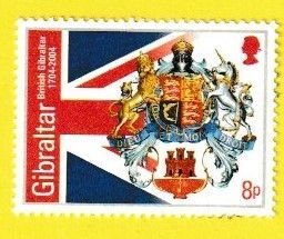 GIBRALTAR SCOTT#964 2004 8p COAT OF ARMS - MH