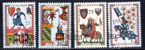 Liechtenstein #381-384  Used    VF   CV $3.15  ....   3510155