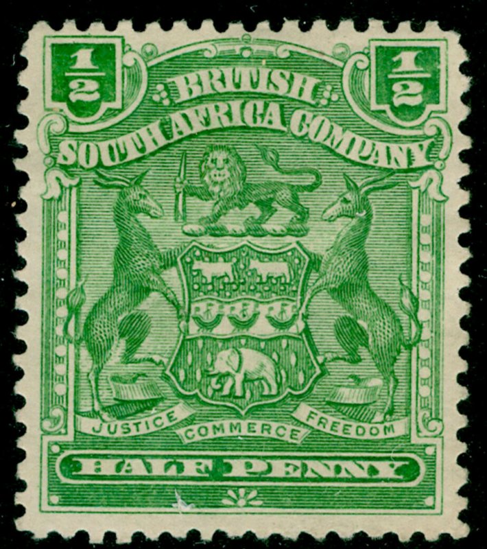 RHODESIA SG75a, ½d yellow green, UNUSED.