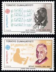 Turkey Stamps # 2313-14 MNH XF Scott Value $60.00