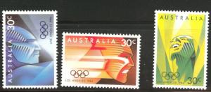 AUSTRALIA Scott 922-924 MNH** 1984 LA Olympic set