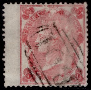 ALEXANDRIA QV SG Z10, 1862 carmine-rose, USED. Cat £120. BPO ABROAD B01 II