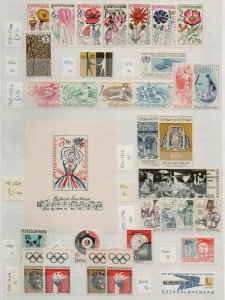 Czechoslovakia 1961/92 A4 8/16 stockbookof commemorative and definitive  Stamps