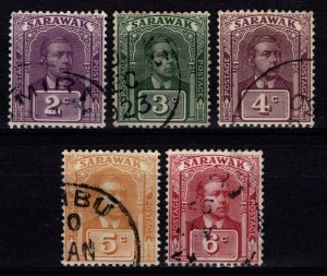 Sarawak 1918 Sir Charles Brooke Def., Part Set [Used]