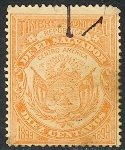 EL SALVADOR 1899 10c ARMS Municipal Revenue Ross M49 VFU