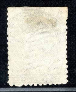 Canada NOVA SCOTIA QV CHALON SG.29var 12½c Black *BROKEN PERF-PINS* Used BBLUE84