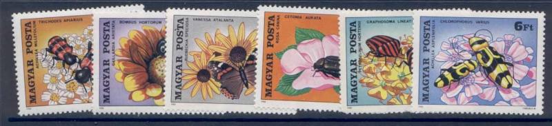 Hungary 2625-30 MNH Insects, Flowers