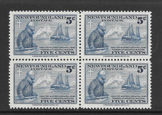 Newfoundland Mint + Very Scarce Used Blocks - #252