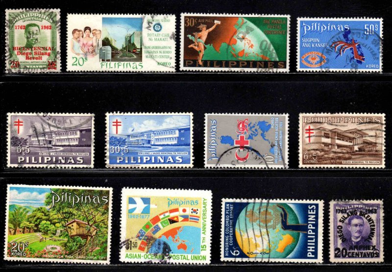 Philippines ~ Lot of 177 Different Post 1959 Stamps ~ Used, MX Cond. (see pix)