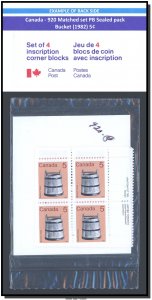 Canada - 920 Matched set PB Sealed pack - Bucket (1982) 5¢