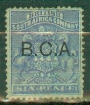 JQ: British Central Africa 4 mint CV $60