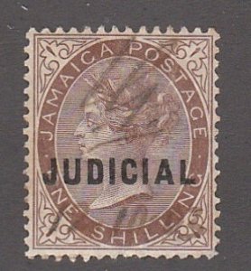 Jamaica Queen Victoria Stamp Overprinted JUDICIAL Used