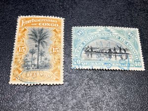 Belgian Congo Scott 27-28 Used