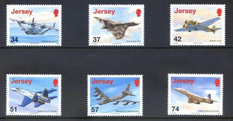 Jersey SG1326/31 Aircraft Set Unmounted Mint