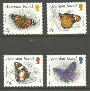 Album Treasures Ascension Scott # 426-429  Insects Mint NH