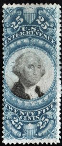 R112 25¢ Second Issue Documentary Stamp (1871) Used