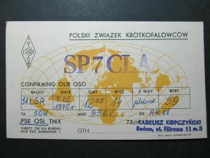 5385 Amateur Radio QSL Card Radom Poland-