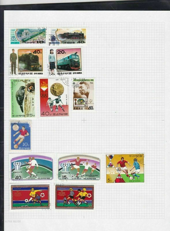 south korea  stamps page ref 18236