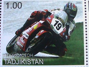 TAJIKISTAN 2001  MOTORCYCLES RACE: MNH SHEET VERY FINE -WE SHIP TO WORLD WIDE.