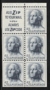 ALLY'S STAMPS Scott #1213a 5c Washington - B/P Slogan 2 [5] MNH F/VF [BP-11c]