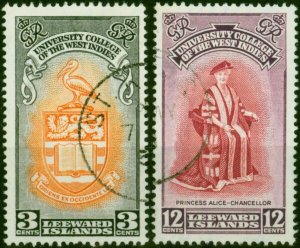 Leeward Islands 1951 BWI Uni Set of 2 SG123-124 V.F.U (7)