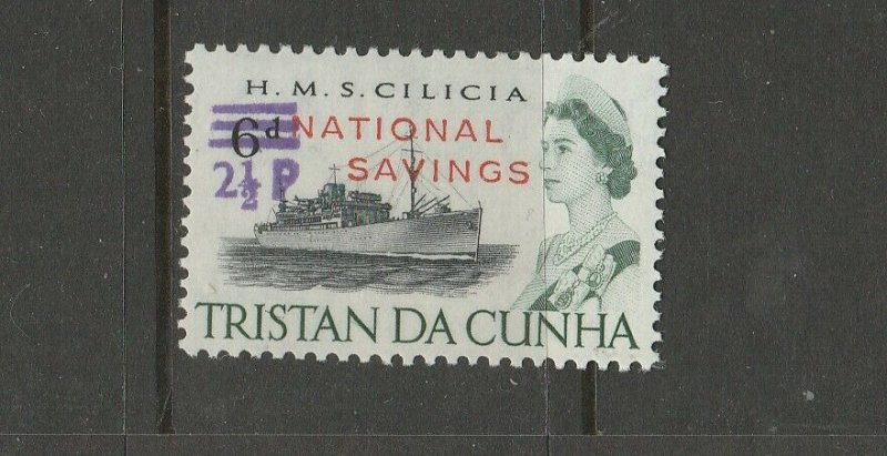 Tristan Da Cunha 1971 National savings 2 1/2p Opt UM/MNH SG F2